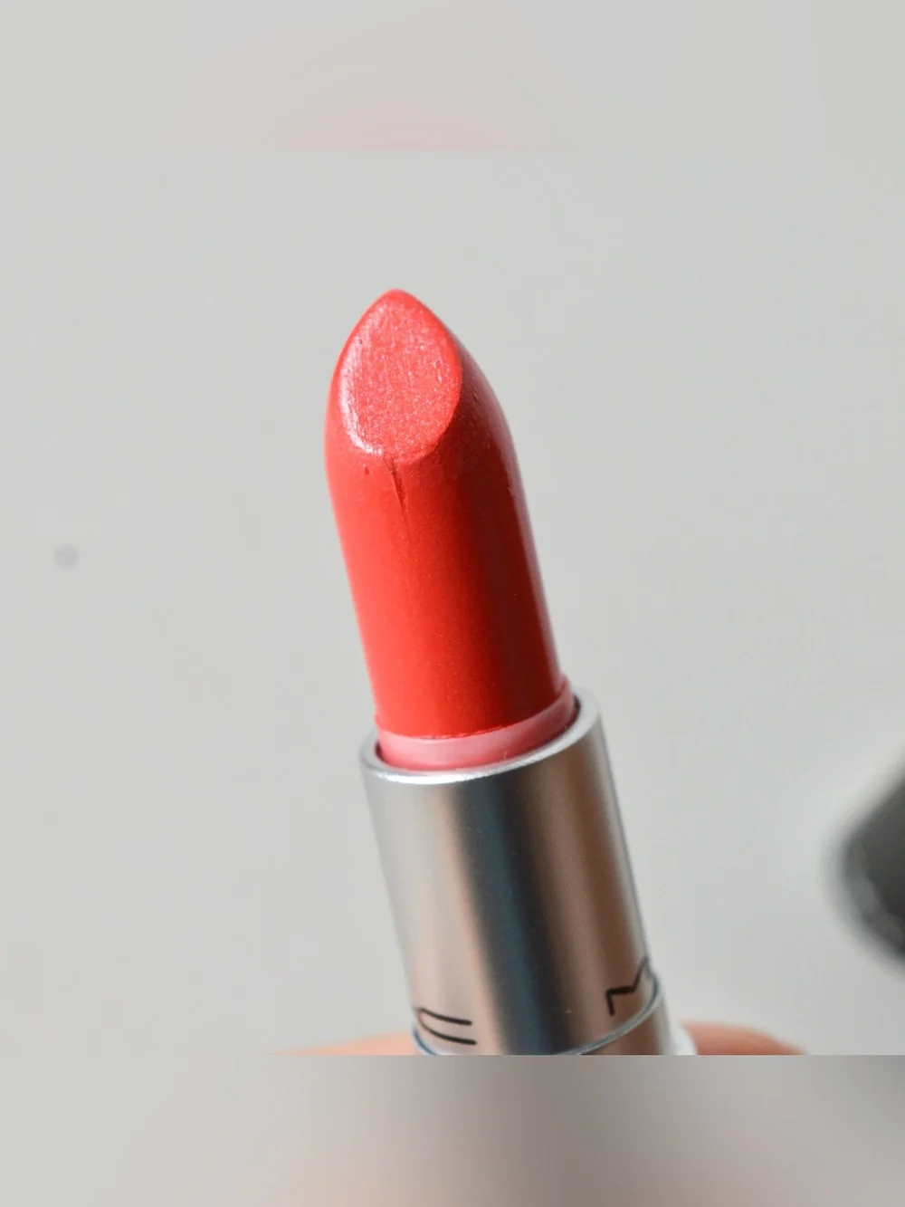 MAC Cosmetics Lipstick *PRETTY BOY* Rich Medium Coral Juice Summer Lips Like New